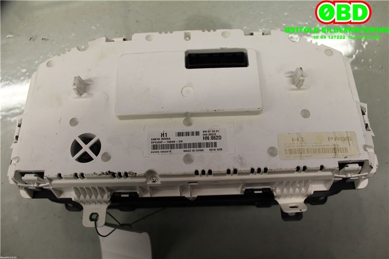 Instrumentpanel til Nissan Note 2013-2017 (Type II) (NISSAN|248103VV0A|)