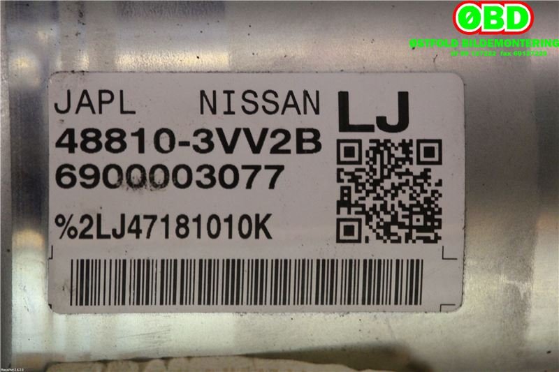 Rattaksel elektrisk servo til Nissan Note 2013-2017 (Type II) (NISSAN|488113VV2B|)