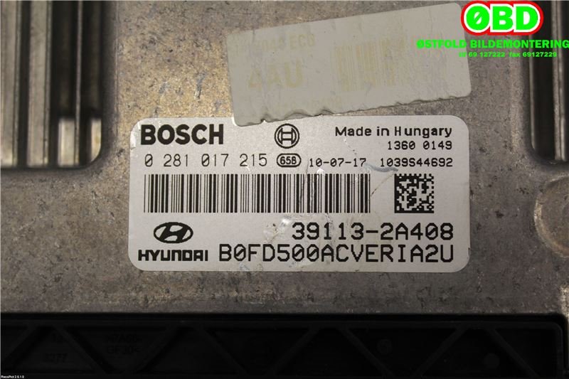 Styreenhet motor til Hyundai i30 2007-2012 (Type I)  (HYUNDAI|391132A408|)