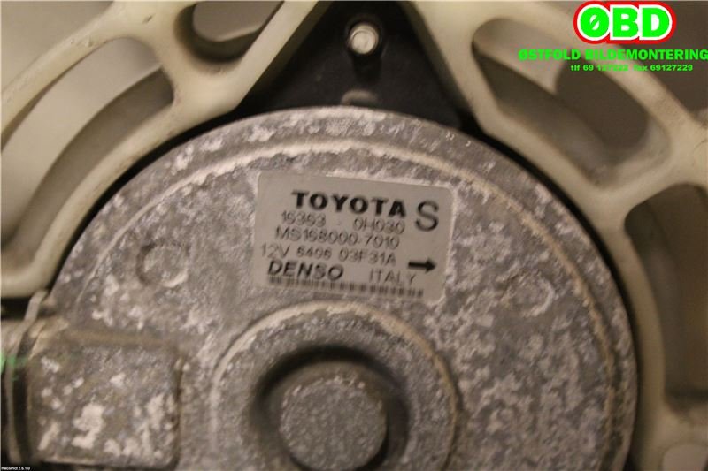 Kjølevifte til Toyota Avensis 2003-2008 (Type II) (TOYOTA|163610D080|1636121060|163630H030)
