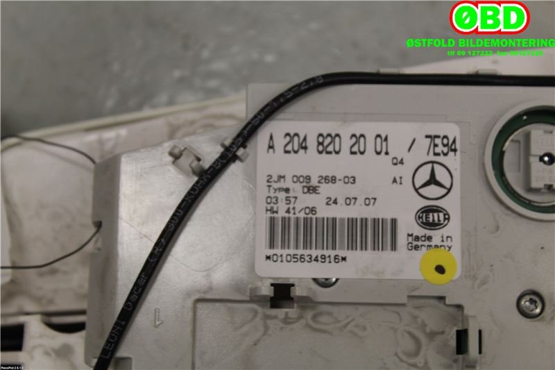 Taklyspanel til Mercedes C-Klasse 2007-2011 (Fase 1) (W204) (W204) (MERCEDES|A 204 820 20 01||2048202001)