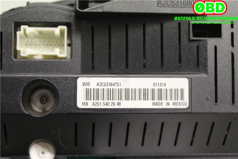 Instrumentpanel til Mercedes R-Klasse 2006-2013 (W251) (W251) (MERCEDES|A 251 540 26 48||2515402648)