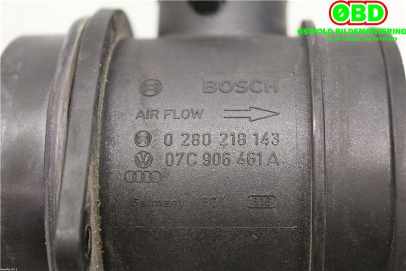 Luftmengde/luftmassemåler til Audi A8 2003-2010 (Type II)  (AUDI|07C 906 461 A|0280218143|07C906461A)