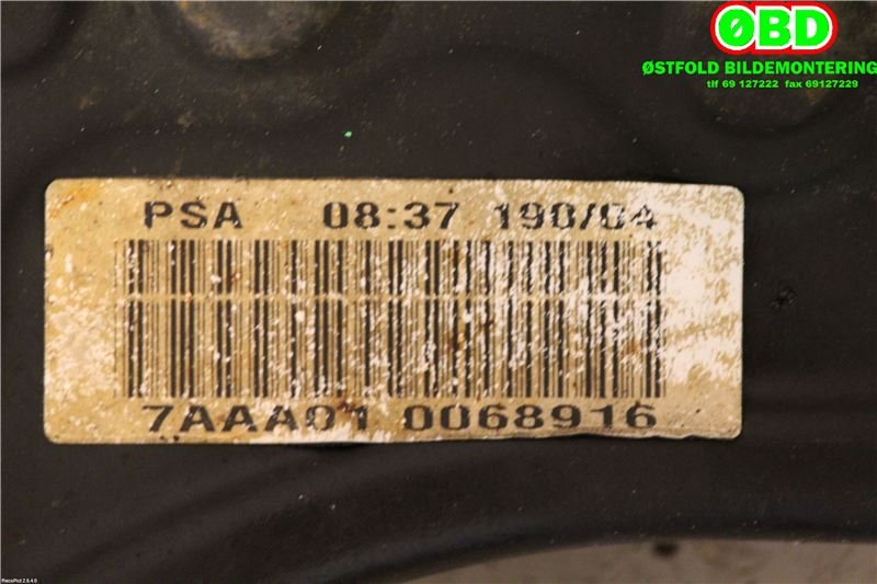 Bærebru høyre foran nedre til Peugeot 407 2004-2010 (PEUGEOT|3521J6|9650254880|)