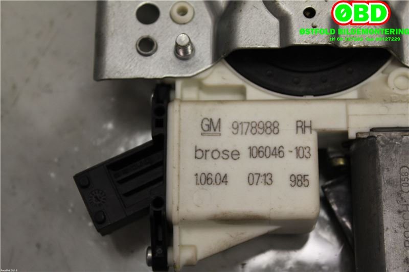 Ruteheis høyre foran til Opel Vectra C 2002-2005 (Type I)  (OPEL|9178988|6207093|)