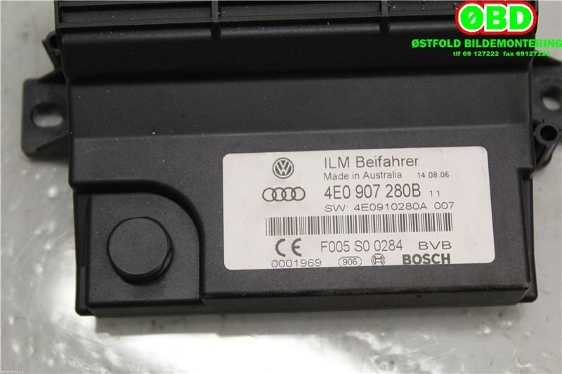 Styreenhet diverse til Audi A8 2003-2010 (Type II)  (AUDI|4E0 907 280 B||4E0907280B)