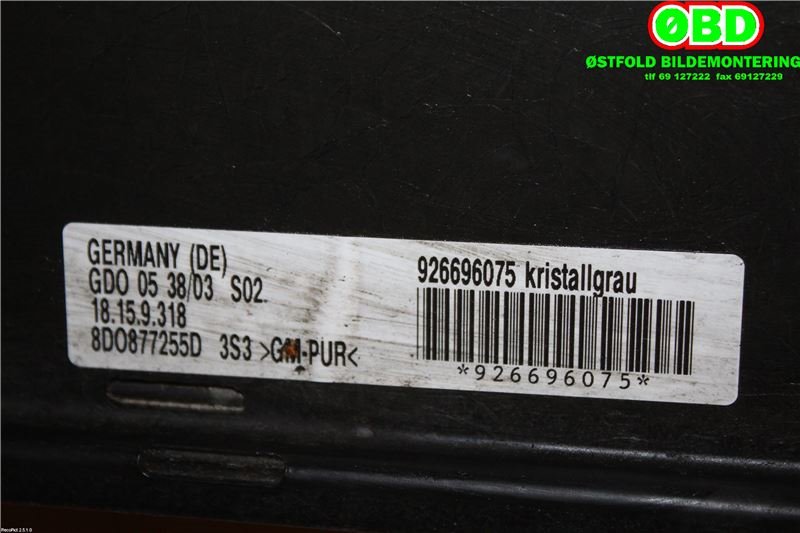 Takluke til VW Touareg 2003-2007 (Type I, Fase 1)  (VOLKSWAGEN|7L0 877 049|7L0 877 055|)