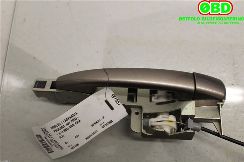 Låsekasse høyre bak til Peugeot 407 2004-2010 (PEUGEOT|9138 N7|9138 V0|)