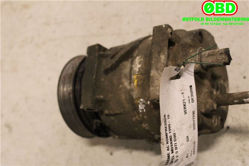 Aircondition kompressor til Opel Movano 1999-2010  (OPEL|93198607|4449326|)