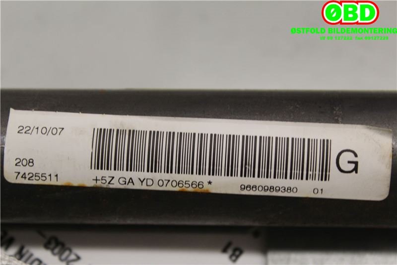 Airbag gardin venstre til Peugeot 407 2004-2010 (PEUGEOT|8331AE||9660989380)