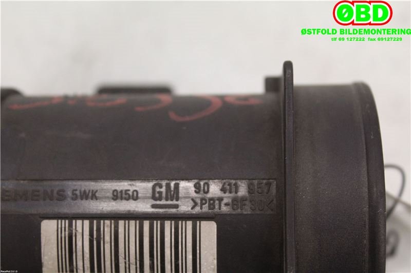 Luftmengde/luftmassemåler til Opel Vectra B 1996-2001  (OPEL VECTRA-B-CC|90411957|836569|)