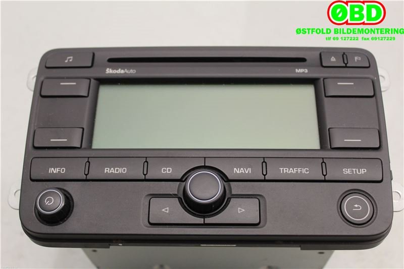Bilstereo til Škoda Fabia, 2007-2010 (Type II, Fase 1) (SKODA|1Z0 035 191 A)