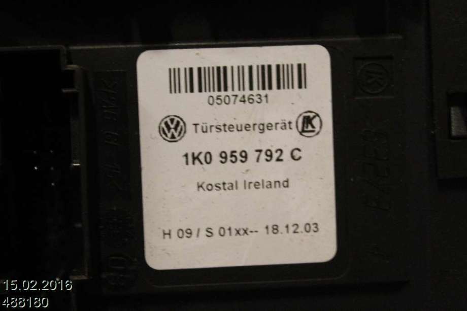 Ruteheis høyre foran til VW Caddy 2004-2010 (Type III, Fase 1)  (VOLKSWAGEN|2K1 837 730 L|)