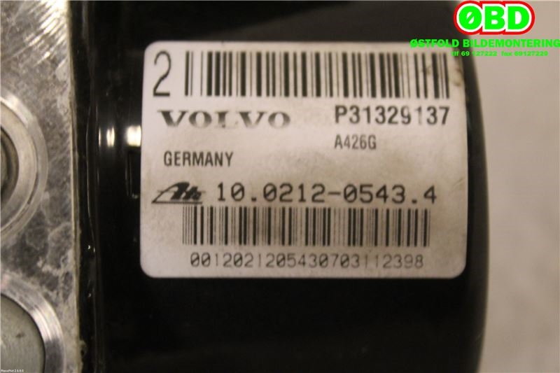 ABS sentral til Volvo V60 2010-2013 (Type I, Fase 1)  (VOLVO|31329138||31329137)