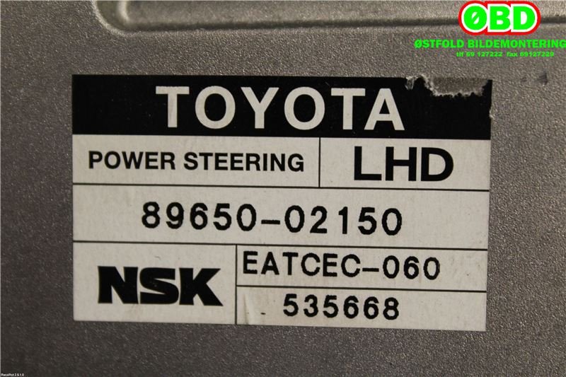 Styreenhet servo til Toyota Corolla 2002-2007 (TOYOTA|8965002170||8965002150)