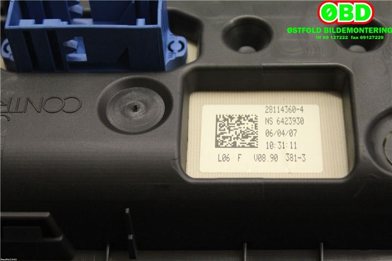 Instrumentpanel til Citroën C4 2004-2011 (Type I)  (1.6 HDI 9HZ|6106VZ|)