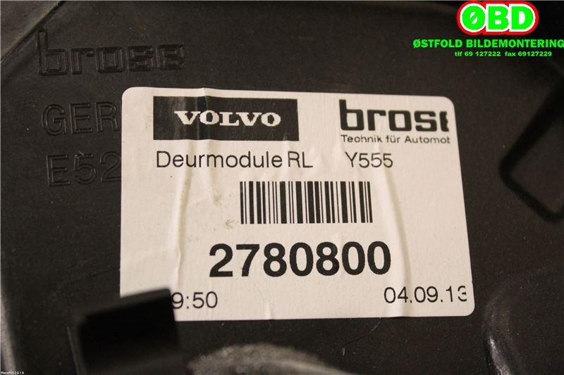 Ruteheis venstre bak til Volvo V40 2012-2019  (2780800|)
