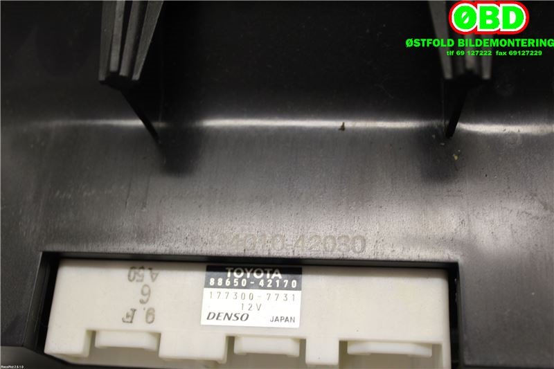 Varmeapparat betjening til Toyota RAV4 2000-2006 (Type II)  (TOYOTA|8401342020|)