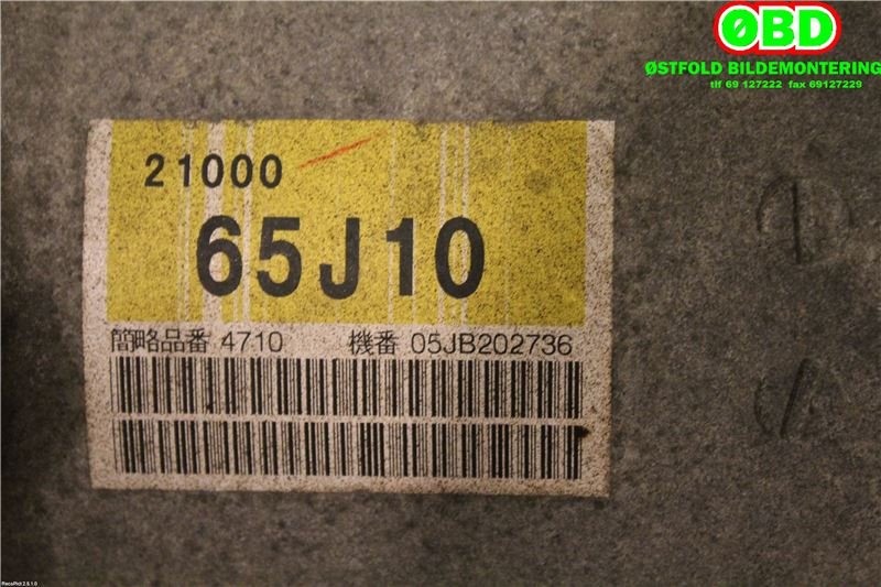 Girkasse automat til Suzuki Grand Vitara 2005-2015 (Type III)  (SUZUKI|21000-65J12||21000-65J10)