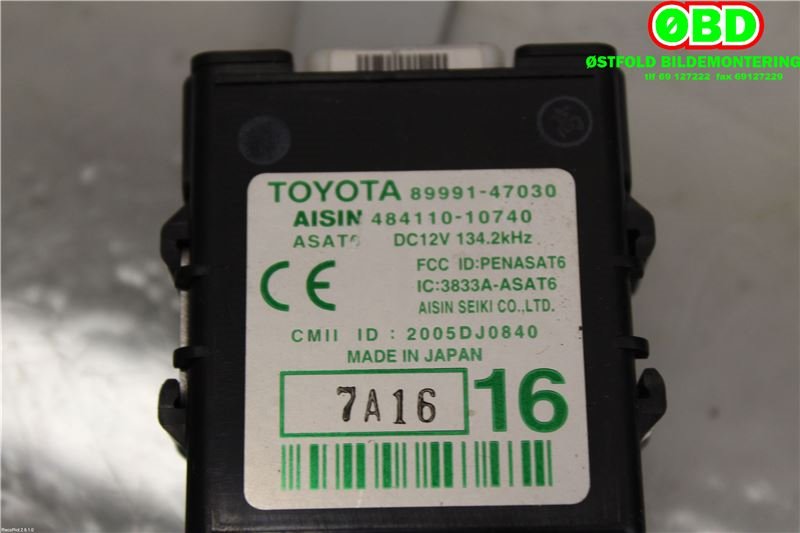 Styreenhet sentrallås til Toyota Prius 2004-2009 (Type II) (COMBI) (COMBI) (TOYOTA|8999147030|)