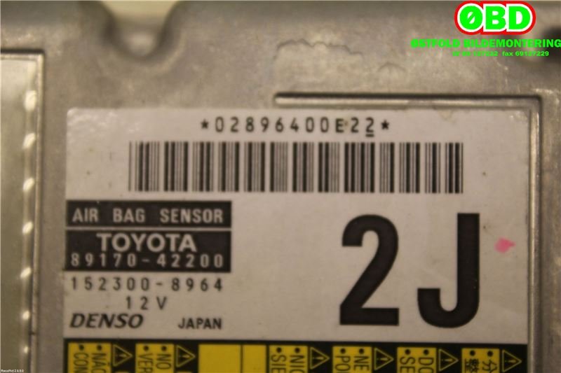 Airbag elektronikk til Toyota RAV4 2006-2009 (Type III, Fase 1)  (TOYOTA|8917042200|)