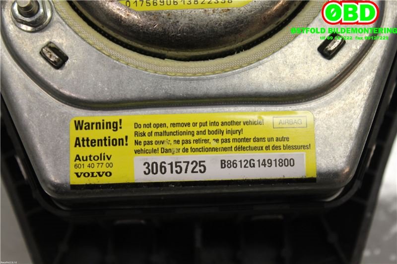 Airbag rattpute til Volvo V50 2004-2007 (Fase 1)  (VOLVO|31332804||30615725)