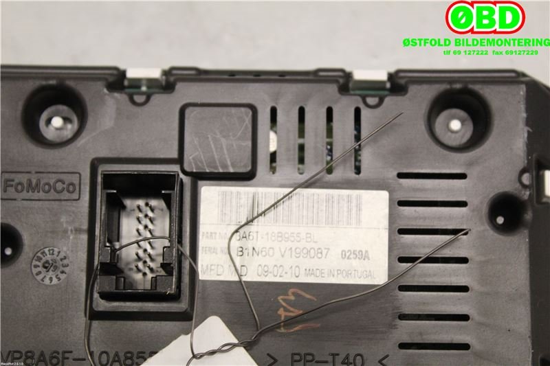 Instrument kjørecomputer til Ford Fiesta 2008-2012 (Type VI, Fase 1)  (FORD|1940795||8A6T18B955BL)