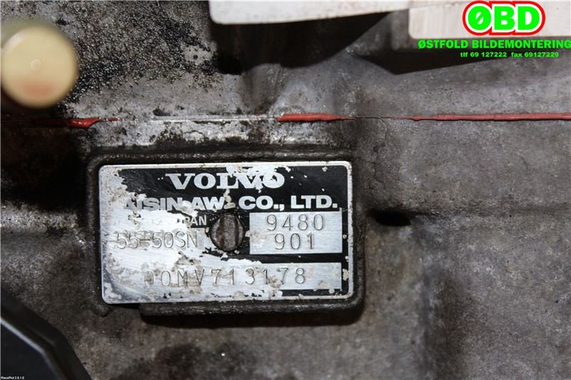 Girkasse automat til Volvo S60 2000-2004 (Type I, Fase 1)  (VOLVO|8251405|)