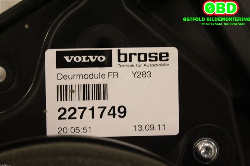 Ruteheis høyre foran til Volvo S60 2010-2014 (Type II, Fase 1)  (VOLVO|31440786|)