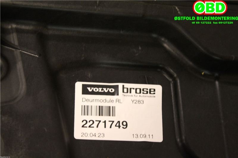 Ruteheis venstre bak til Volvo S60 2010-2014 (Type II, Fase 1)  (VOLVO|30784308|)