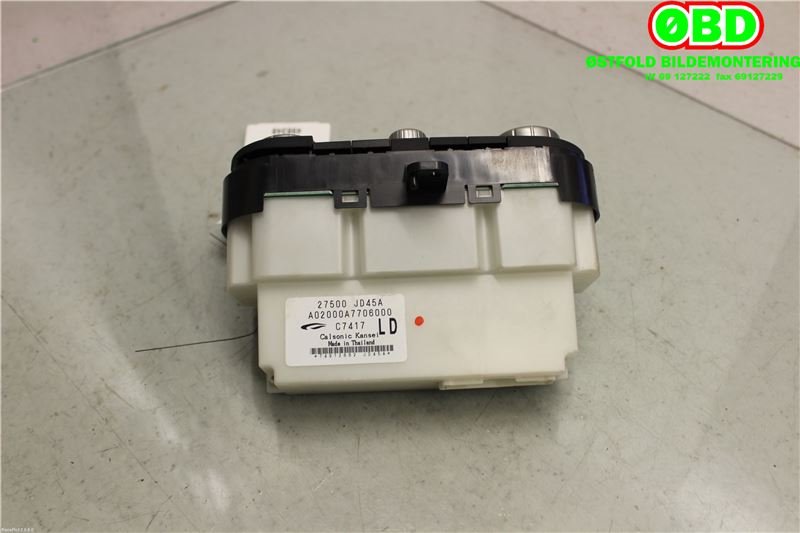 Varmeapparat betjening til Nissan Qashqai 2007-2010 (Type I, Fase 1)  (NISSAN|27500JD45A|)