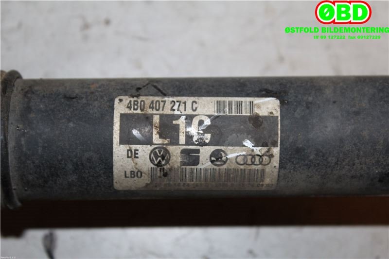 Drivaksel venstre foran til Audi A6 2001-2004 (Type II, Fase 2) (C5) (C5) (AUDI|4B0 407 271 C|4B0 407 451 CX|4B0407271C)