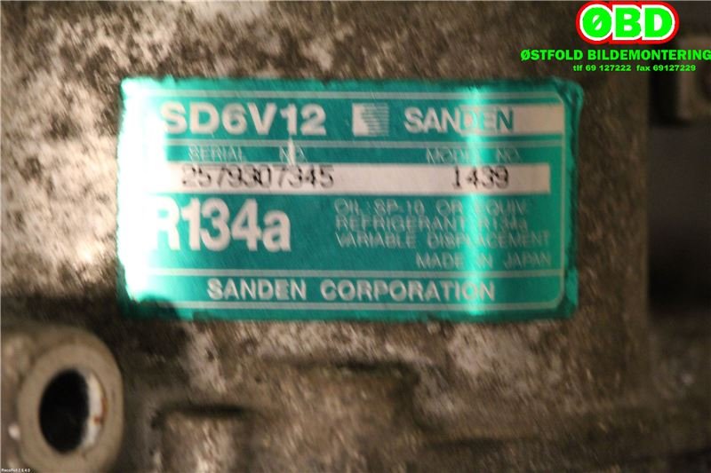 Aircondition kompressor til Citroën C2 2003-2008 (CITROEN|6453KS|)