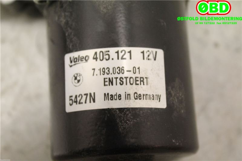Viskermotor frontrute til BMW 1-Serie 2004-2011 (E81/E82/E87/E88) (E81/E82/E87/E88) (BMW||405121)