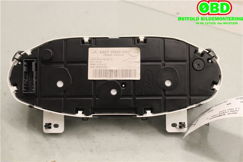 Instrumentpanel til Ford Fiesta 2008-2012 (Type VI, Fase 1)  (FORD|1786854||8A6T10849GN)