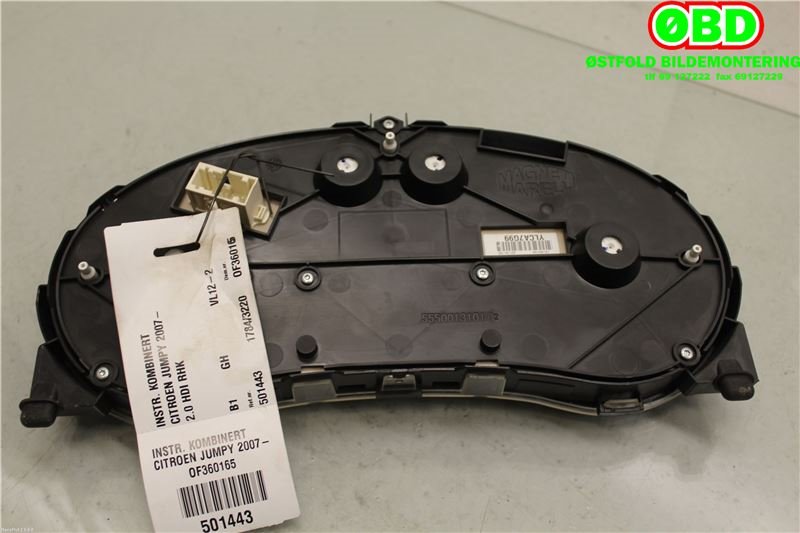 Instrumentpanel til Citroën Jumpy 2007-2016 (Type II)  (CITROEN|6103JY|9801642280|9665983780)