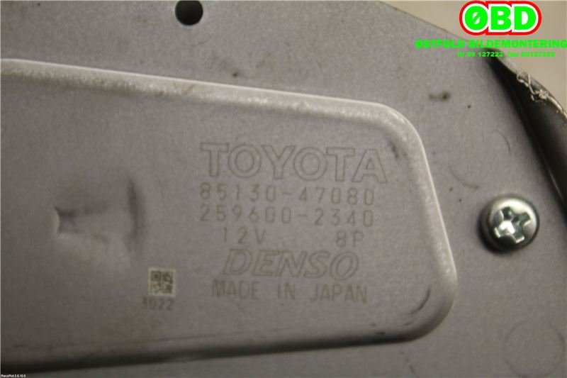 Viskermotor bakrute til Toyota Prius +7 2012-2020 (Type III) (stasjonsvogn) (stasjonsvogn) (TOYOTA|8513047080|2596002340)