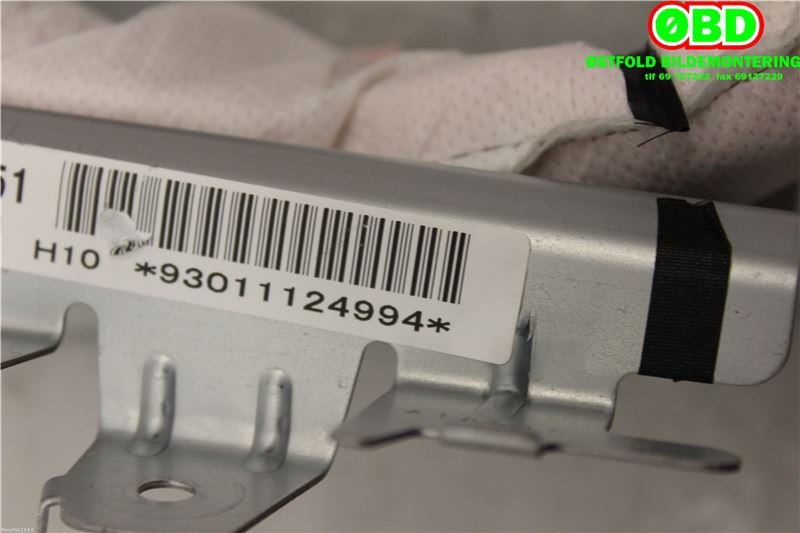 Airbag gardin venstre til Mazda 2 2011-2014 (Type II, Fase 2)  (MAZDA|D65157KN0E|)