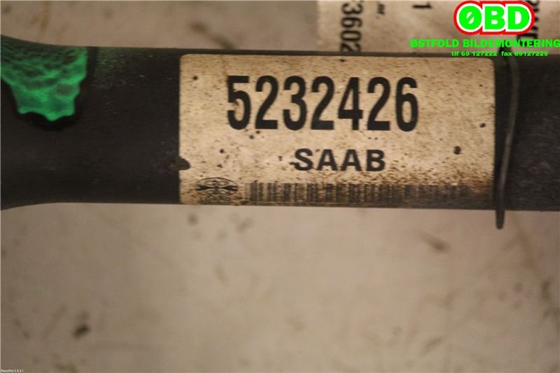 Drivaksel venstre foran til Saab 9-5 2001-2005 (Type I, Fase 2) (SAAB||5232426)