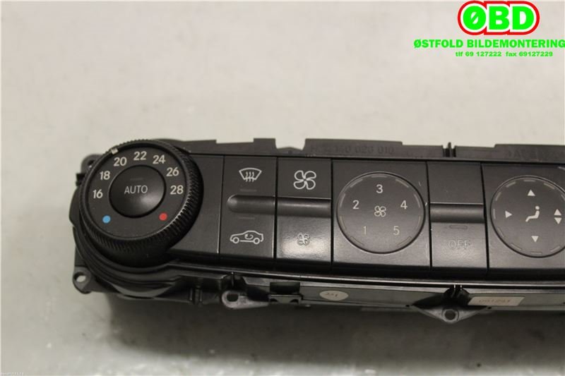 Varmeapparat betjening til Mercedes E-Klasse 2006-2009 (Fase 2) (W211) (W211) (MERCEDES|A 211 830 04 90|A 211 830 43 85|2118300990)