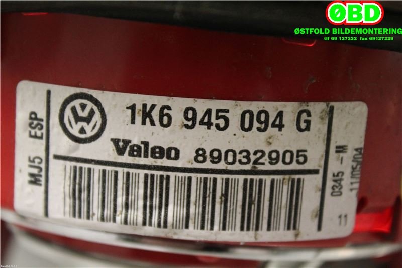 Baklykt høyre indre til VW Golf V, Combi 2003-2008 (VOLKSWAGEN|1K6 945 094 G|1K6 945 094 E|1K6945094G)