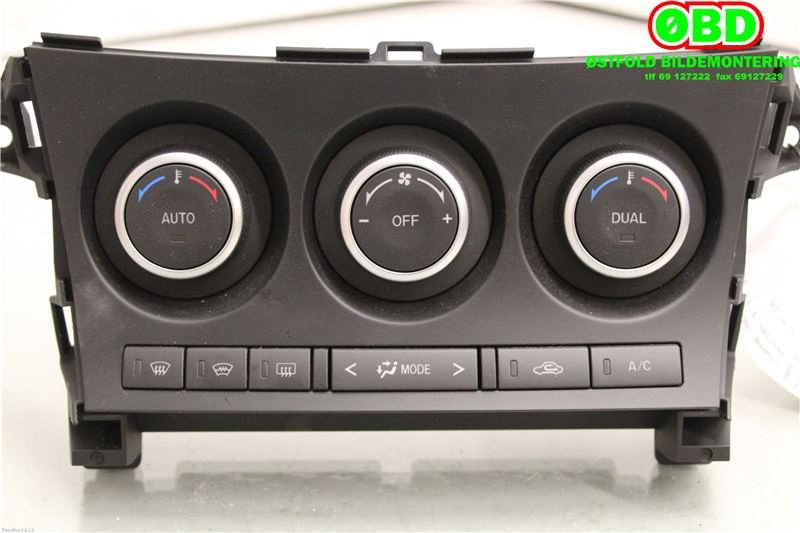 Varmeapparat betjening til Mazda 3, 2009-2013 (Type II)  (MAZDA|BHC461190)
