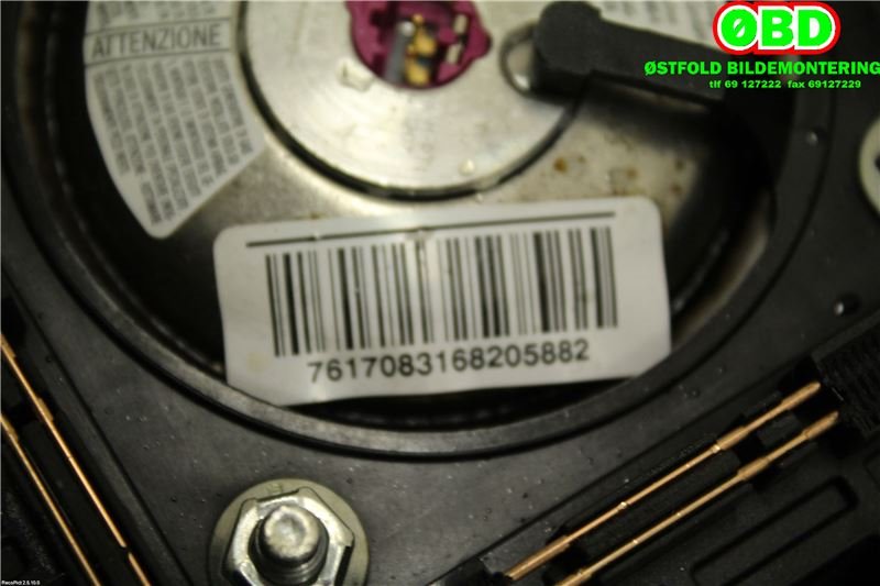 Airbag rattpute til Ford Ka 2008-2015 (Type II) (FORD|1671624||735498412)