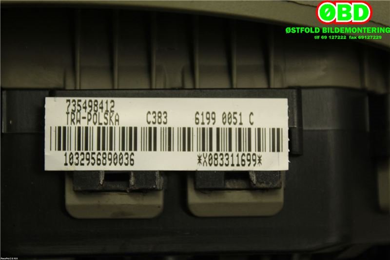 Airbag rattpute til Ford Ka 2008-2015 (Type II) (FORD|1671624||735498412)
