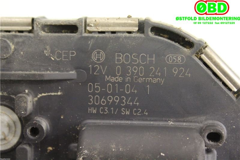 Viskermotor frontrute til Volvo V50 2004-2007 (Fase 1)  (VOLVO||0390241924|30699344)