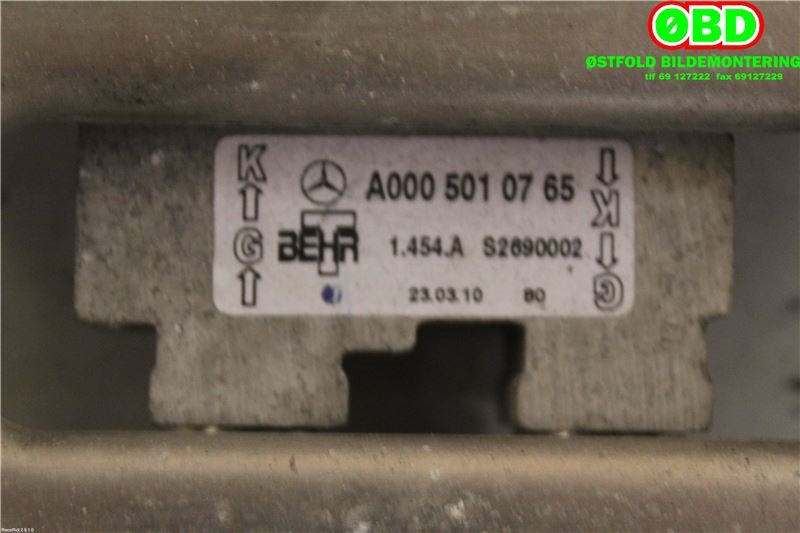 Oljekjøler til Mercedes B-Klasse 2008-2011 (Fase 2) (W245) (W245) (MERCEDES|A 169 500 06 00||1695000600)