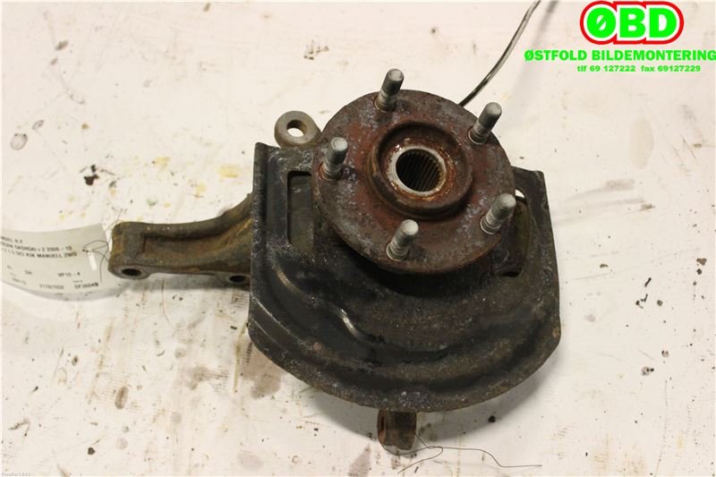 Hjulspindel høyre foran til Nissan Qashqai 2007-2010 (Type I, Fase 1)  (NISSAN|40014JD000|40202JG01B|40202JG000)