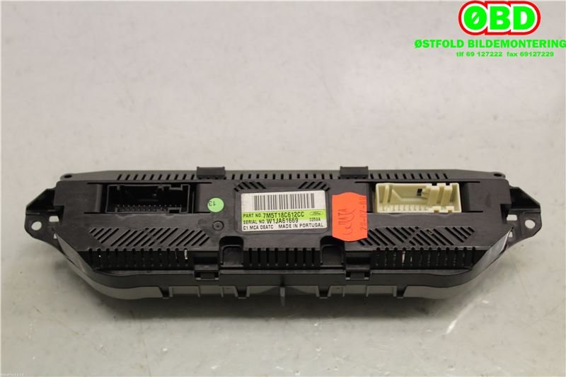 Varmeapparat betjening til Ford Kuga 2008-2012 (Type I)  (FORD|1698893||7M5T18C612CC)