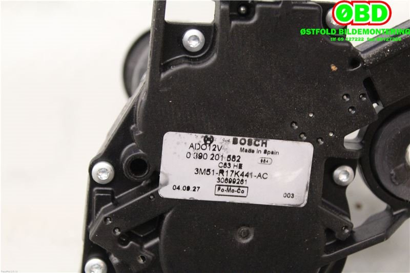 Viskermotor bakrute til Volvo V50 2004-2007 (Fase 1)  (VOLVO|31218473|3M51R17K441AC|30699261)