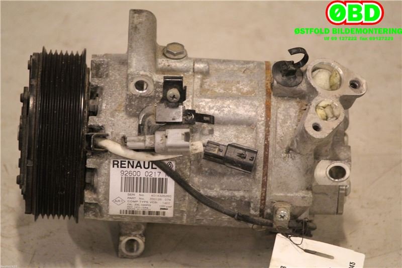 Aircondition kompressor til Renault Captur 2013-2020 (Type I) (RENAULT|926000217R|)